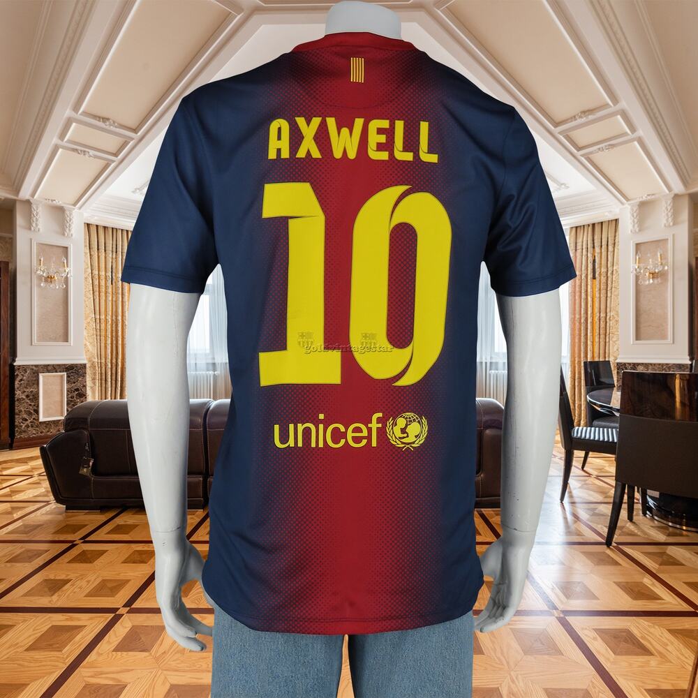 New Nike FC Barcelona Unicef Jersey Qatar Foundation M